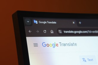 Dhaka, Bangladesh- 02 June 2025: Close-up of a computer screen displaying the Google Translate web