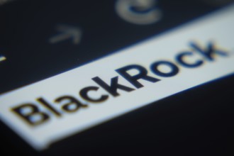 Dhaka, Bangladesh- 02 Dec 2025: A Close-up of a laptop screen is displaying the BlackRock web