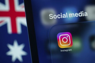 Dhaka, Bangladesh- 01 Dec 2025: A smartphone screen displays the Instagram app with an Australian