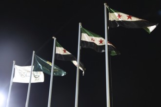 On 07 December 2025, in Damascus, Syria, a military exhibition showcased armored vehicles, weapons,