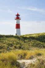 Lighthouse List-Ost am Ellenbogen on the island of Sylt, Germany