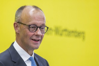 Federal Chancellor Friedrich Merz (CDU) . portrait. Annual event on the BW Automotive Industry