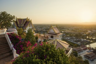 Wat Khao Chong Krachok, sunset, Prachuap Khiri Khan, Prachuap Khiri Khan Province, Central