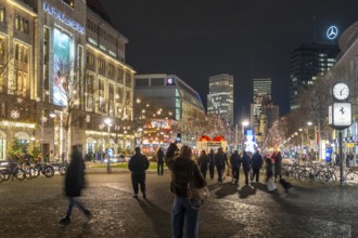 The KaDeWe, department store of the West on Tauentzienstraße in Christmas light decoration, Berlin,