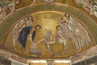 Mosaics in the Catholicon of the Hosios Luke Monastery, UNESCO World Heritage Site in Steiri,