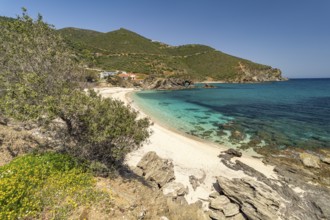 The beach of Kalamos, island of Euboea or Evia, Greece