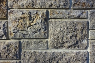 Natural stone wall, wall background, allover pattern, structure, Germany