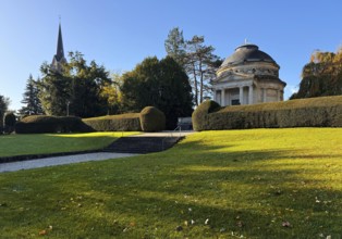 Mausoleum of Carstanjen and St. Evergislus Church in the Plittersdorf district, Bonn, North