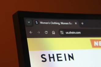 Dhaka, Bangladesh- 02 June 2025: Close-up of a computer screen displaying the SHEIN web interface