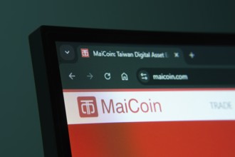 Dhaka, Bangladesh- 02 June 2025: Close-up of a computer screen displaying the MaiCoin web interface