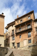 Historic buildings in medieval village of Albarracín, Teruel province, Aragon, Spain