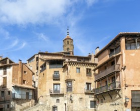 Historic buildings in medieval village of Albarracín, Teruel province, Aragon, Spain