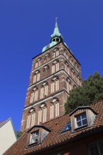 St. Nicholas Church, also St. Nicholas Church, in the urban area of Altstadt, Stralsund,