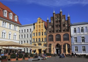 Der Alte Markt (Nordseite), Stralsund, Vorpommern-Rügen District, Mecklenburg-Western Pomerania,