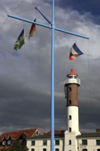 Timmendorf lighthouse on the island of Poel on the Baltic Sea, Northwest Mecklenburg district,