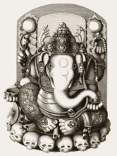 Bitara Gana or Ganesha (also spelled Ganesa), Hindu deity at Java and other islands in Southeast