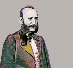 Portrait of Alexander Nikolayevich Afanasyev, 1826 – 1871, Russian Slavist, folklorist, literary