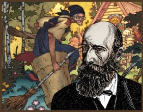 Portrait of Alexander Nikolayevich Afanasyev, 1826 – 1871, Russian Slavist, folklorist, literary