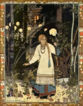 Illustration by Ivan Yakovlevich Bilibin, Wassilissa or Vasilisa the Beautiful, a Russian fairy
