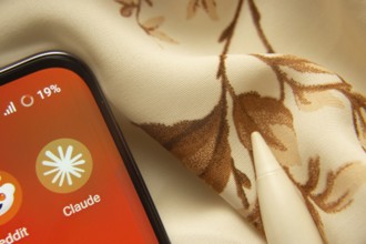 Dhaka, Bangladesh- 07 May 2025: Claude AI app icon is seen on smartphone