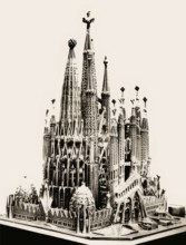 Model of the Basílica i Temple Expiatori de la Sagrada Família, known as Sagrada Família,