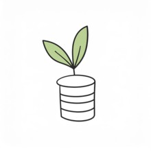 Green earth globe with silver coin stack symbolizing global finance economy and sustainable growth,