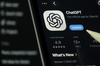 Dhaka, Bangladesh- 24 Oct 2025: A iPad screen displaying the ChatGPT app on App store