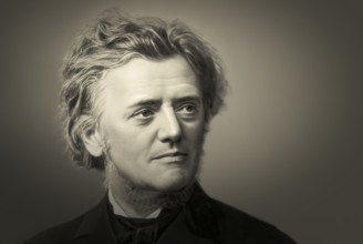 Portrait of Georg Balthazar von Neumayer, Ritter von Neumayer, 1826 – 1909, German polar explorer,