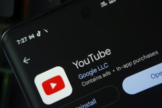 Dhaka, Bangladesh- 27 July 2025: Screen displaying YouTube Kids app with open and uninstall