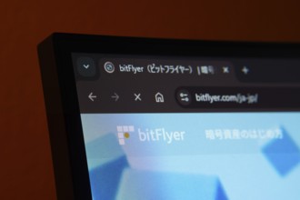 Dhaka, Bangladesh- 02 June 2025: Close-up of a computer screen displaying the bitFlyer web