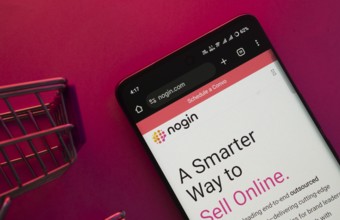 Dhaka, Bangladesh- 23 June 2025: A smartphone displaying the nogin website with a shopping cart is