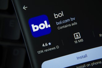 Dhaka, Bangladesh- 27 July 2025: bol app from Google Playstore is displayed on a smartphone screen