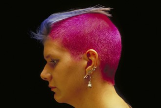 Teenage girl in punk look, Bavaria, Germany