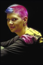 Teenage girl in punk look, Bavaria, Germany