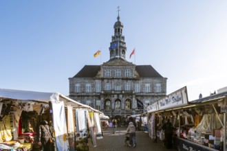 City Hall with Market Square in the city center of Maastricht, the Netherlands