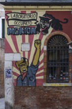 Graffiti on a house wall, Venice, Veneto, Italy