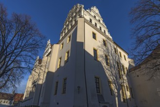 Historic Ortenburg, now Saxon Higher Administrative Court, Bautzen, Upper Lusatia, Saxony, Germany
