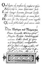 Manuscript of the armless artist Thomas Schweickerus from the year 1584. Thomas Schweicker (* 21