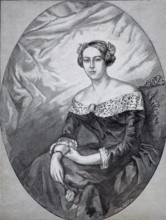 Mary Burt (born 5 April 1825), later Mary von Moltke, wife of Count on Moltke, authentic, digitally