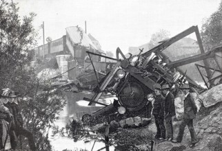 The railway accident near Mönchenstein, Münchenstein, on June 14, 1891, the biggest railway