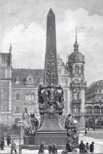 The Wettin, obelisk in Dresden, an obelisk-like monument to the celebration of the 800-year reign