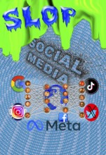 Symbolic image, AI slop or AI slop, synonym for garbage-like media content in (a) social media,