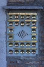 Ringing at a residential building, Venice, Veneto, Italy