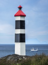 Lyngstuva lighthouse, at northernmost point of Lyngen peninsula, Lyngen, Norway