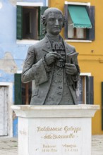 Monument by Baldassare Galuppi, 1706 - 1785, Italian composer, Burano, Veneto, Italy