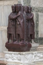 Porphyry statues of the tetrarchs around 300 AD, looted from Constantinople in 1204, Venice,