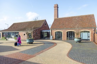 The Creamery farm shop cafe renovated buildings, Castle Cary railway station, Castle Cary,