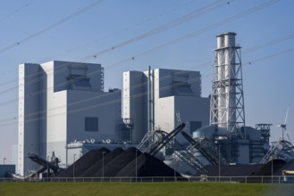 The Eemshaven coal power plant, Eemshavencentrale, operated by RWE Generation, one of the 3 large