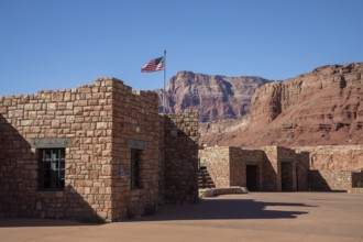 Marble Canyon, Arizona - The visitor center at the historic Navajo Bridge over the Colorado River