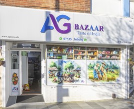 AG Bazaar Indian food shop, city centre of Plymouth, Devon, England, UK international food and